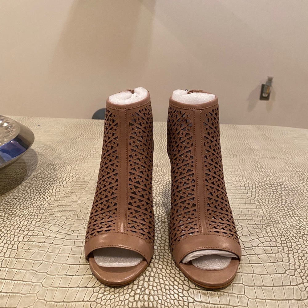 Tan booties